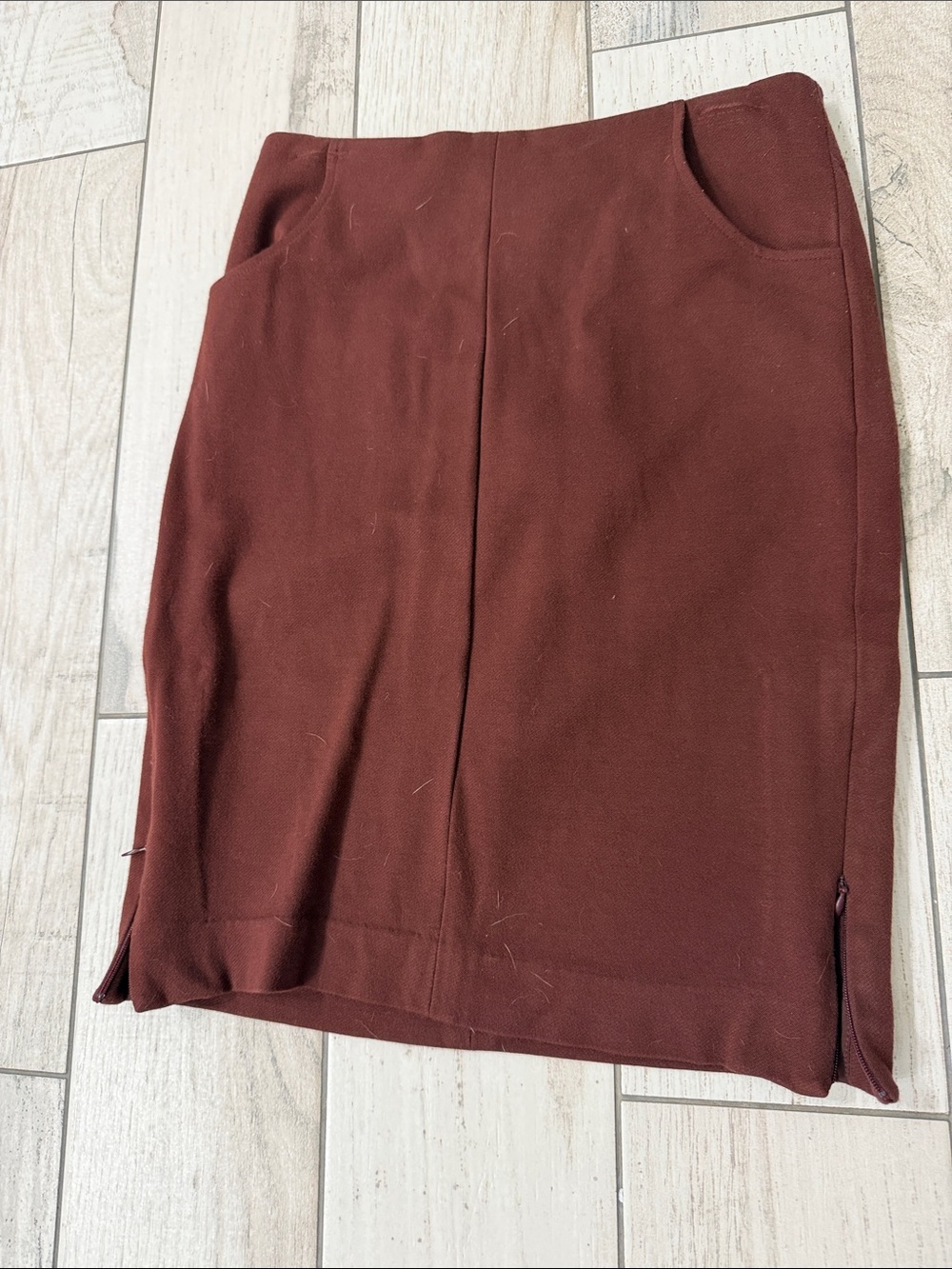 CAbi Women's Pencil Skirt in Deep Wine
